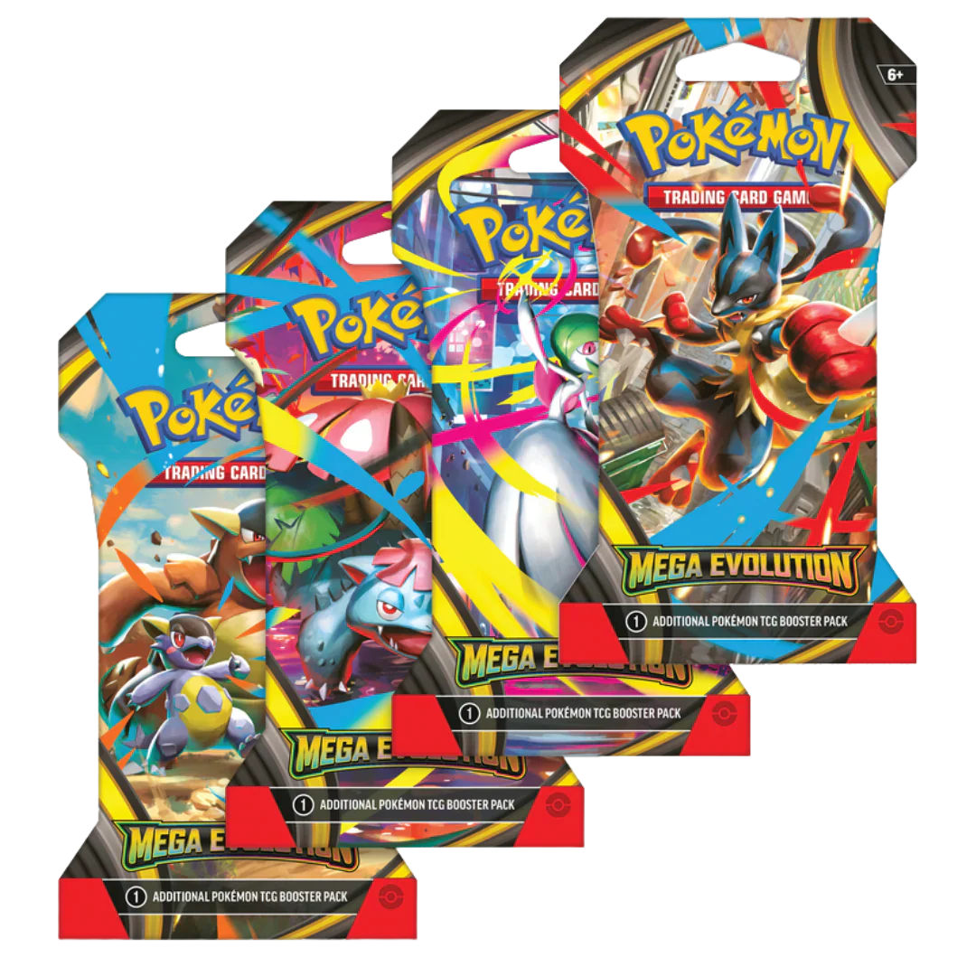 Pokemon TCG: Mega Evolution - Base Set - Sleeved Booster 1 Stk., Englisch 🇬🇧