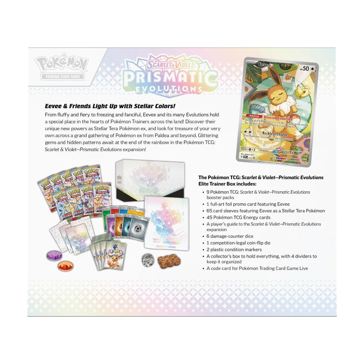Pokemon TCG: Scarlet & Violet - Prismatic Evolutions - Elite Trainer Box, Englisch 🇬🇧